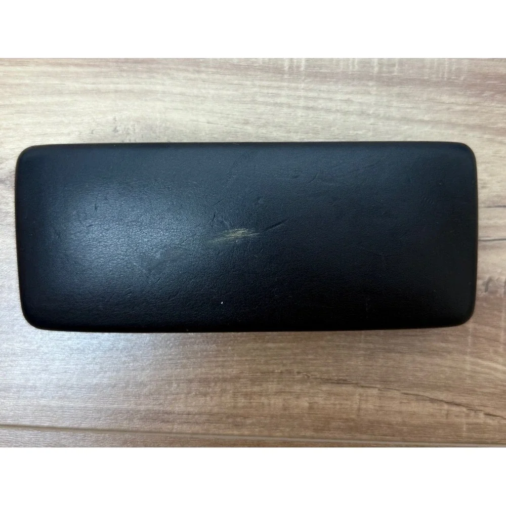 VERSACE BLACK HARD LEATHER‎ CLAMSHELL SUNGLASSES EYEGLASSES CASE 160mmx70mmx55mm